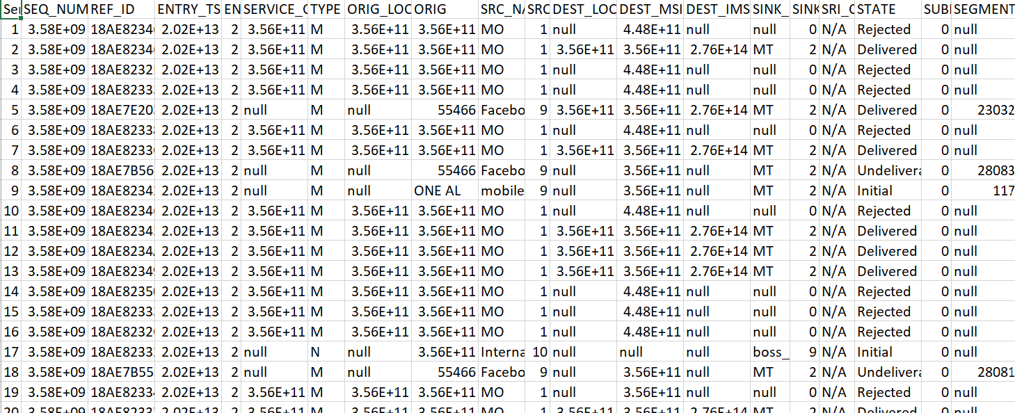 Processed Data Sample